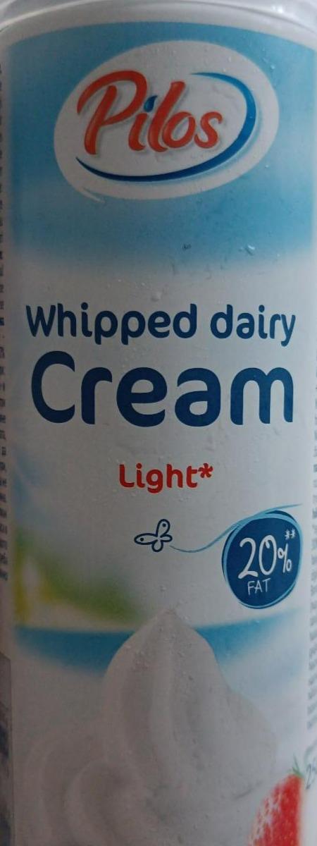 Fotografie - Whipped dairy Cream Light 20% fat Pilos