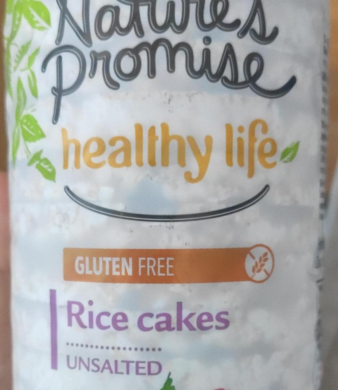 Fotografie - Healthy Life Rice cakes Unsalted Gluten Free Nature's Promise