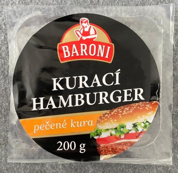 Fotografie - Kuraci hamburger pečené kura Baroni