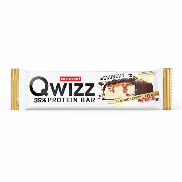 Fotografie - Qwizz 35% protein bar crunchy almond & chocolate (mandle + čokoláda) Nutrend