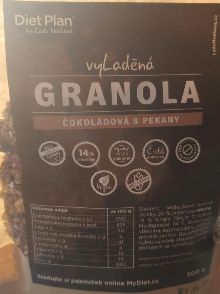 Fotografie - Vyladěná granola čokoládová s pekany Diet plan