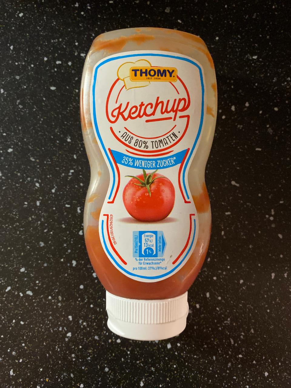Fotografie - Ketchup aus 80% Tomaten 35% Weniger Zucker Thomy