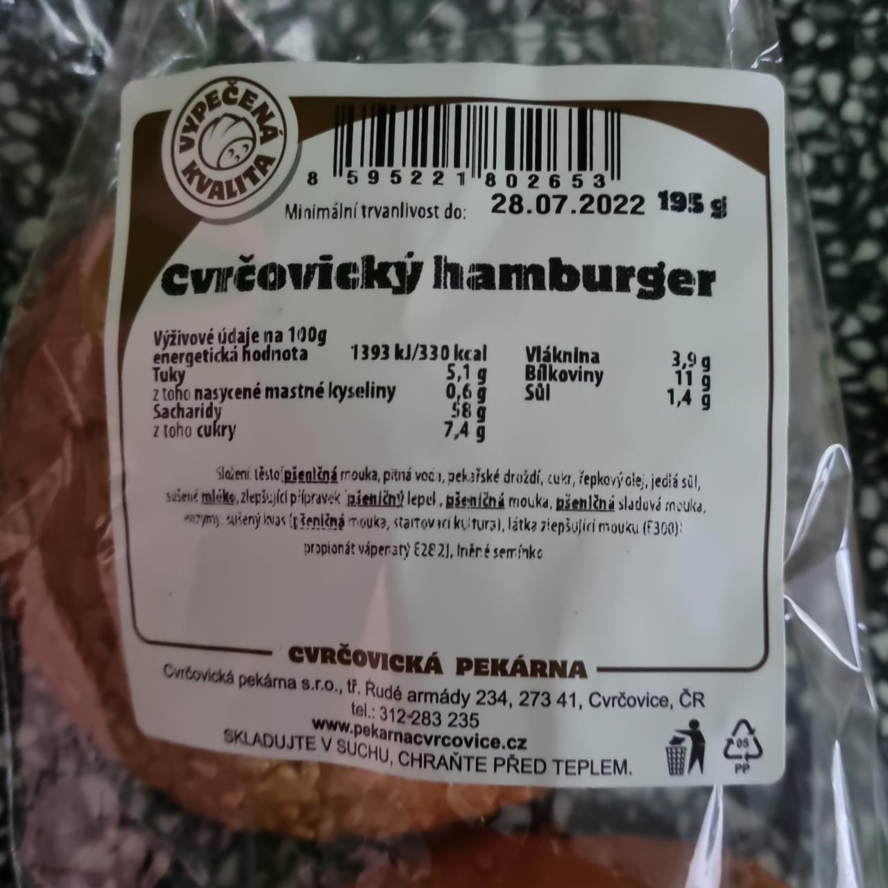 Fotografie - Cvrčovický hamburger