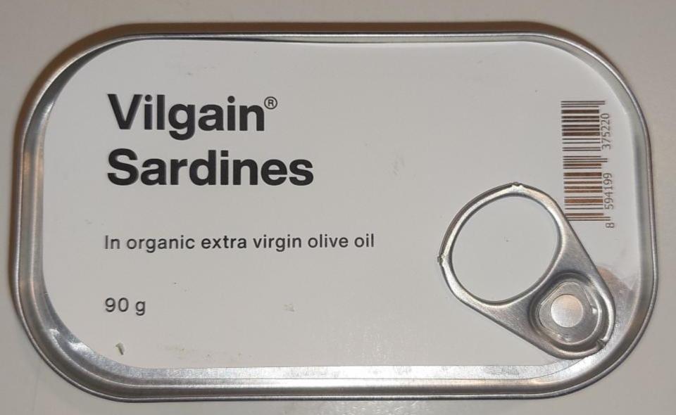 Fotografie - Sardines in organic extra virgin olive oil Vilgain