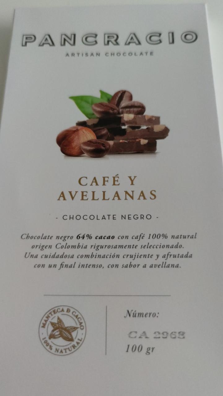 Fotografie - Chocolate Negro Café y Avellanas Pancracio
