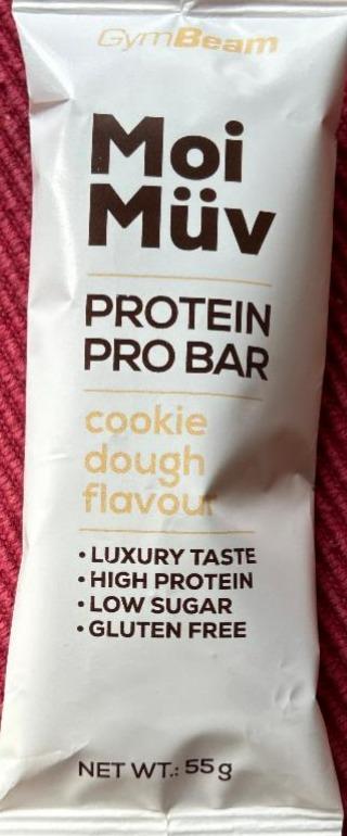 Fotografie - Moi Müv protein pro bar Cookie dough GymBeam