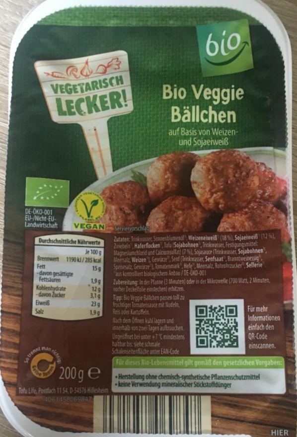 Fotografie - Bio Veggie Bällchen Vegetarisch Lecker!