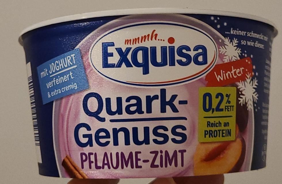 Fotografie - Quark-Genuss Pflaume-Zimt 0,2% Fett Exquisa