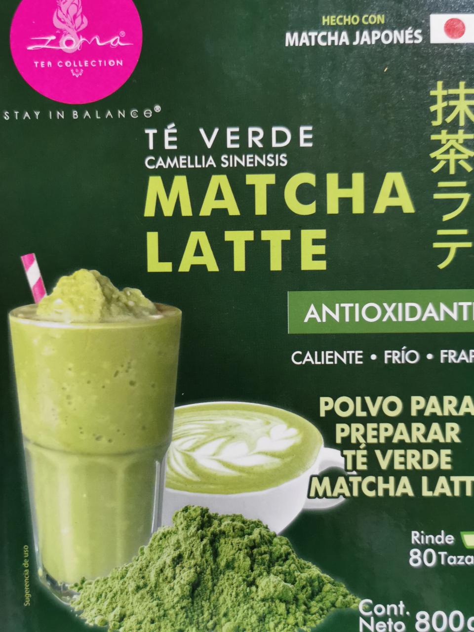 Fotografie - Tea Té Verde Matcha Latte Zoma