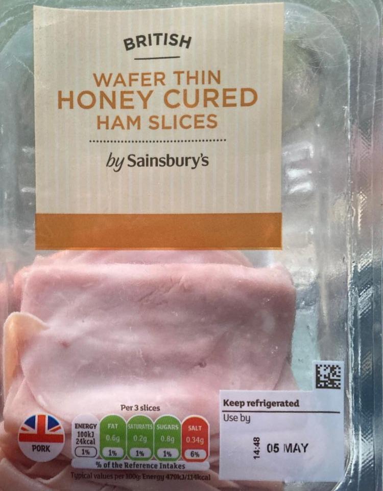 Fotografie - British Wafer thin honey cured ham slices