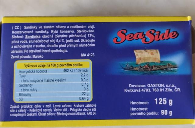Fotografie - Sardinky ve slaném nálevu a rostlinném oleji SeaSide