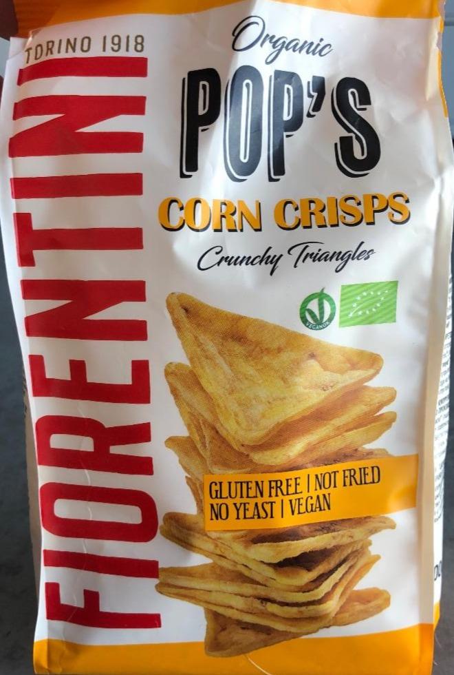 Fotografie - Organic Pops Corn Crisps Crunchy Triangles Fiorentini