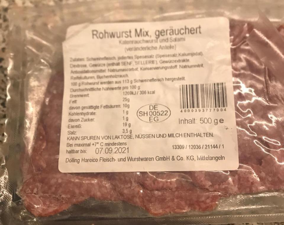 Fotografie - Rohwurst Mix, geräuchert DöllingHareico Fleisch- und Wurstwaren