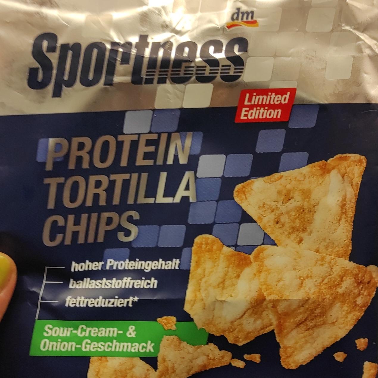 Fotografie - Protein tortilla chips Sour cream & Onion gechmack Sportness
