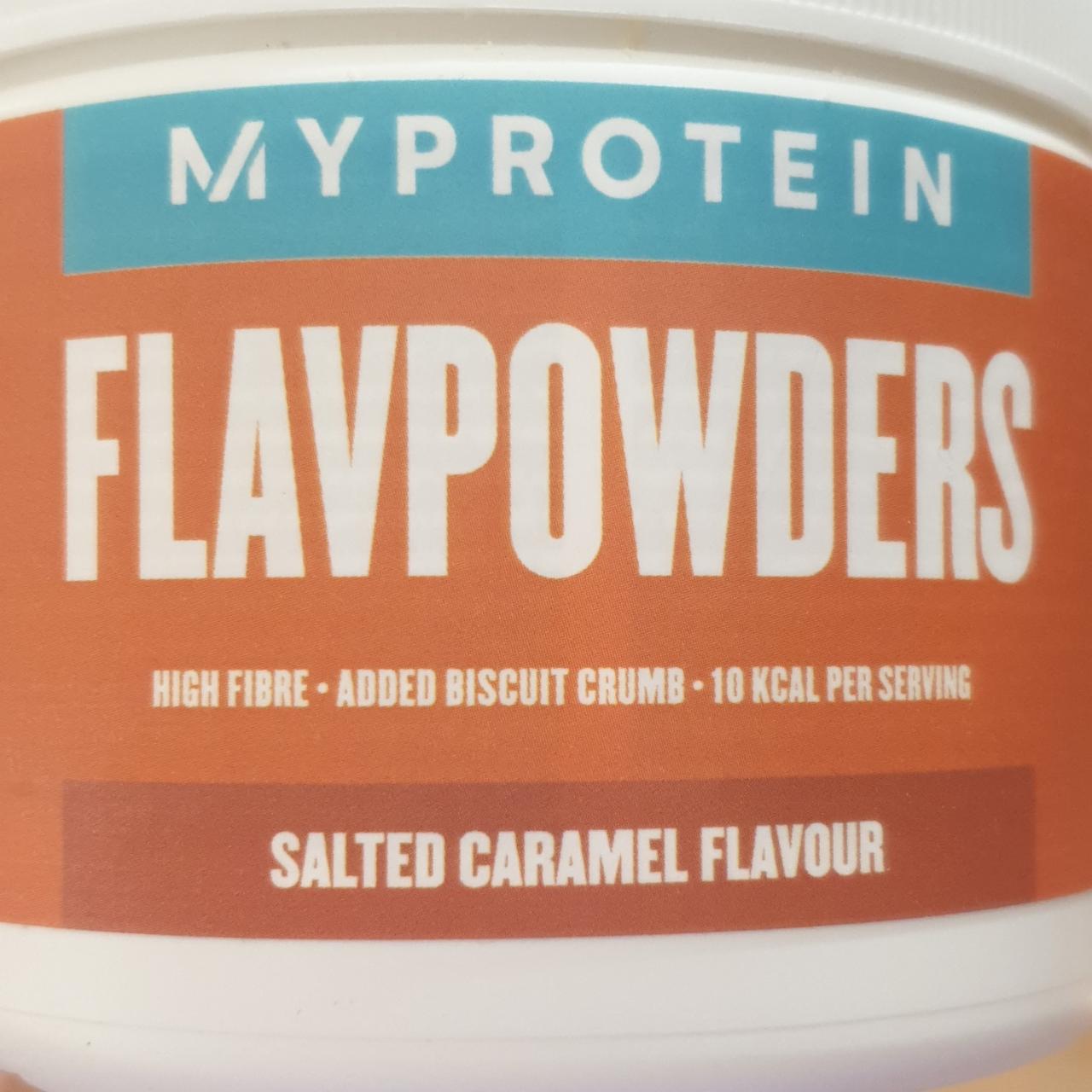 Fotografie - Flavpowders Salted caramel Myprotein