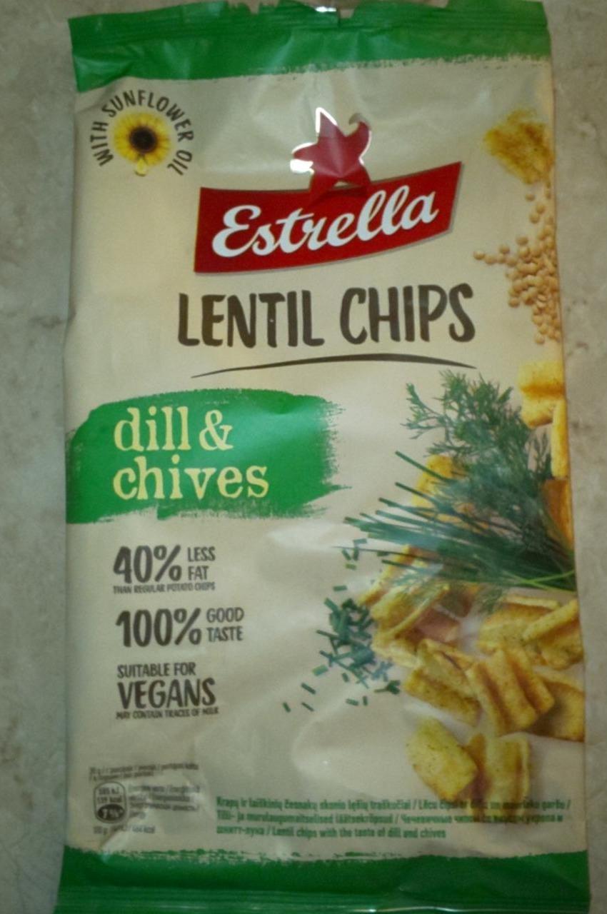 Fotografie - Lentil Chips dill & chives Estrella