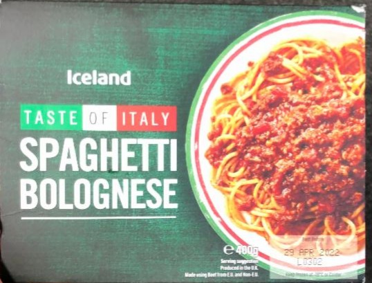 Fotografie - Iceland Spaghetti Bolognese