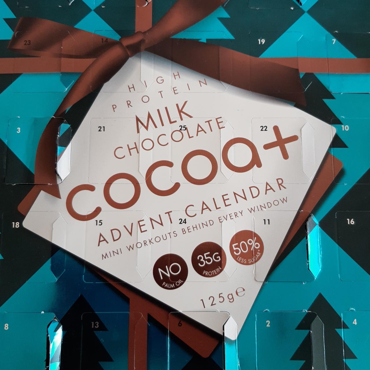 Fotografie - High protein Milk chocolate advent calendar Cocoa+