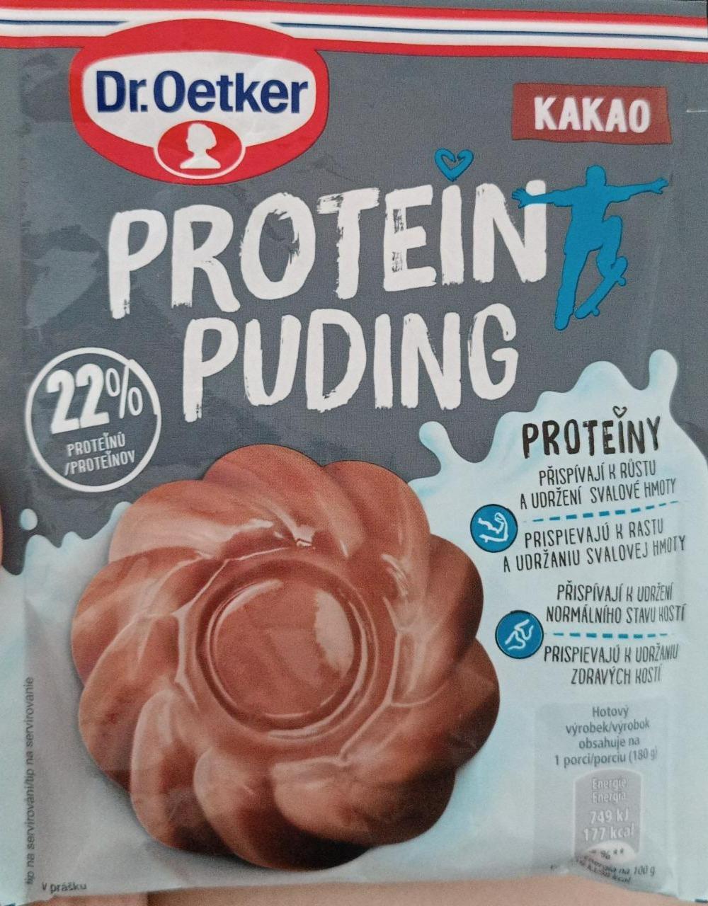 Fotografie - Protein puding Kakao hotový výrobek Dr.Oetker