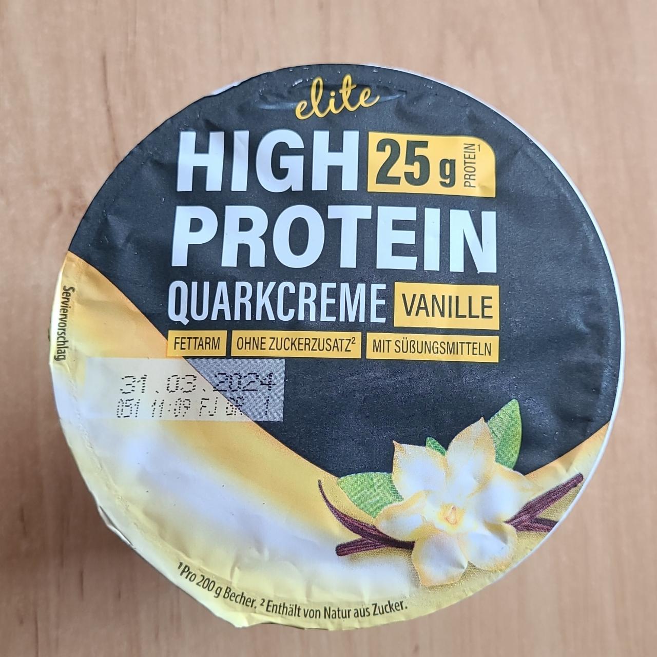 Fotografie - High Protein Quarkcreme Vanille Elite