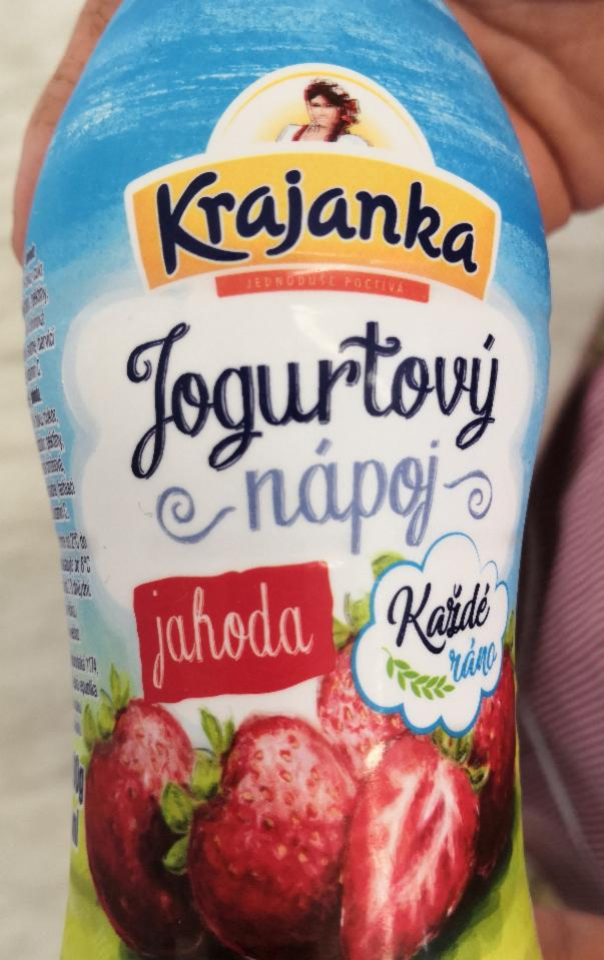 Fotografie - jogurtový nápoj jahoda Krajanka
