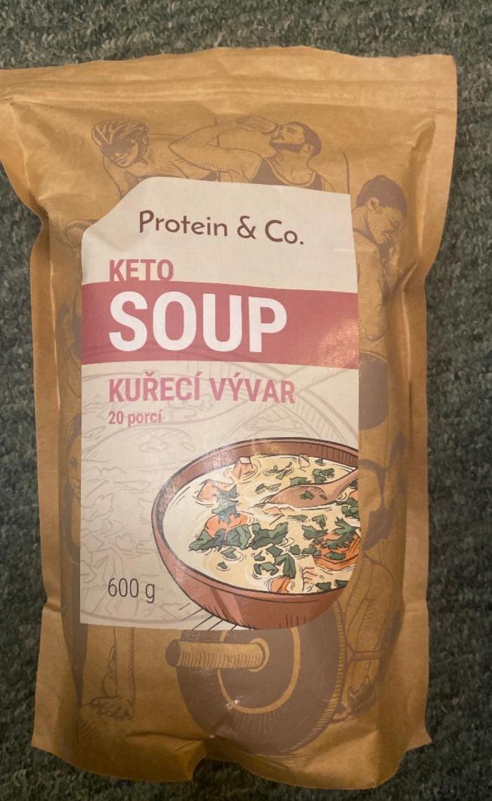 Fotografie - Keto Soup Kuřecí vývar Protein & Co.