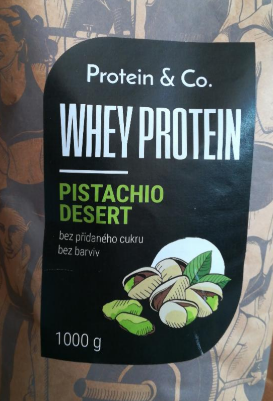 Fotografie - Whey protein pistachio desert (pistácie) Protein&Co.