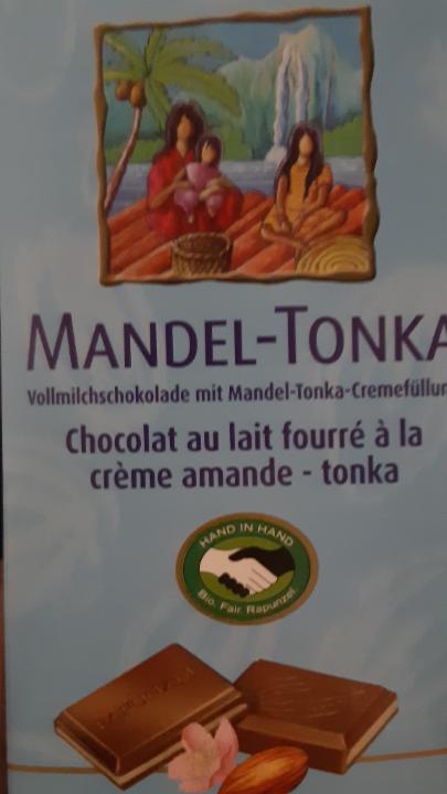 Fotografie - Bio fair trade čokoláda s náplní mandle Tonka Rapunzel