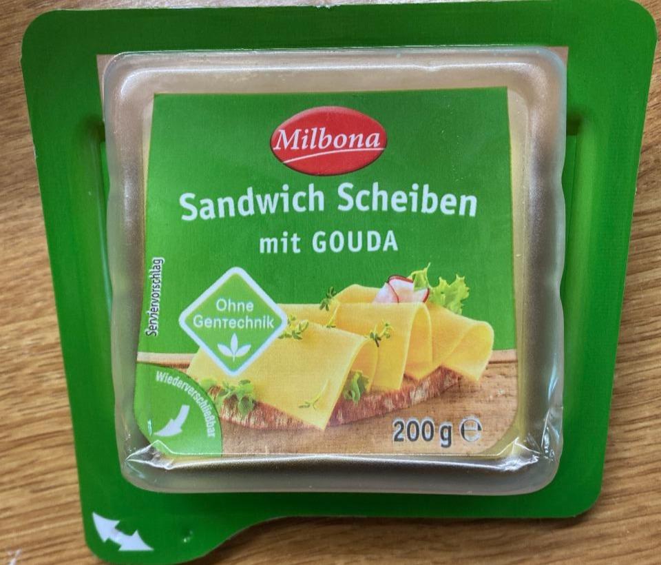 Fotografie - Sandwich Scheiben mit Gouda Milbona
