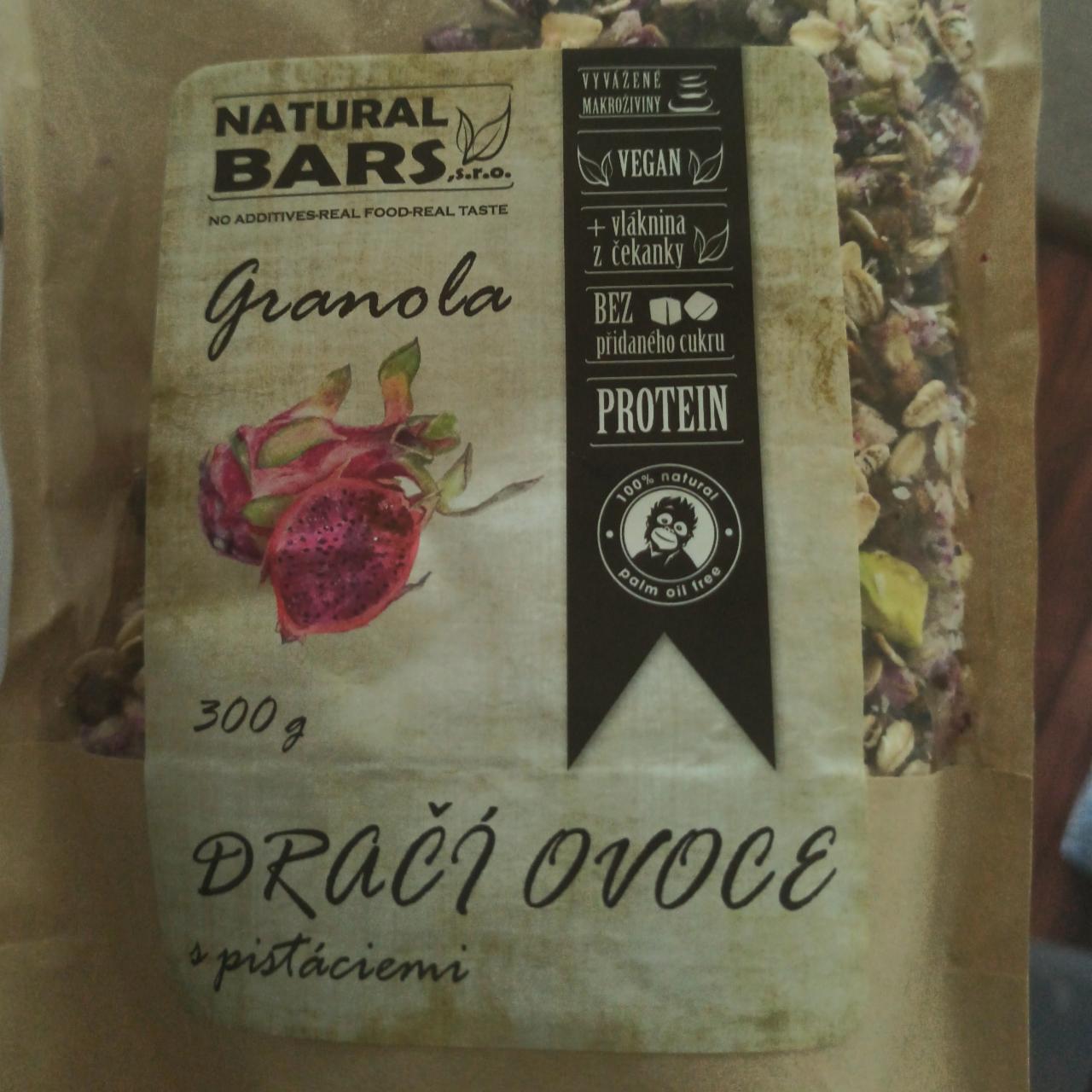 Fotografie - Granola dračí ovoce s pistáciemi Natural Bars