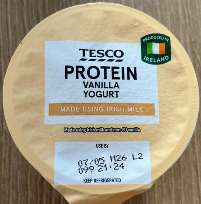 Fotografie - Protein vanilla yogurt Tesco