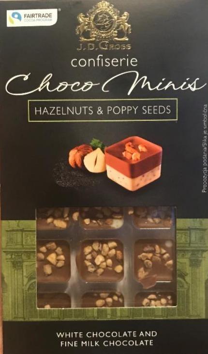 Fotografie - Confiserie choco minis & poppy seeds J. D. Gross