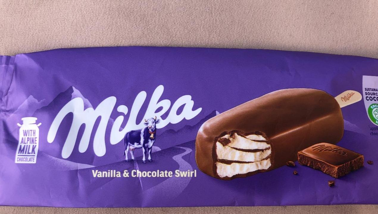 Fotografie - Milka, Vanilla&chocolate Swirl