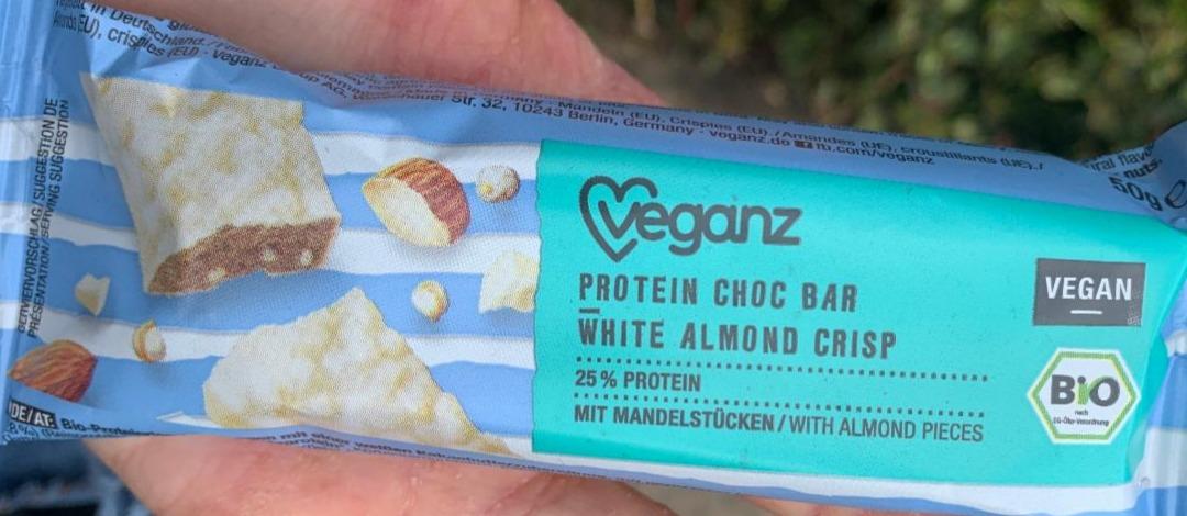 Fotografie - Protein choc bar white almond crisp Veganz