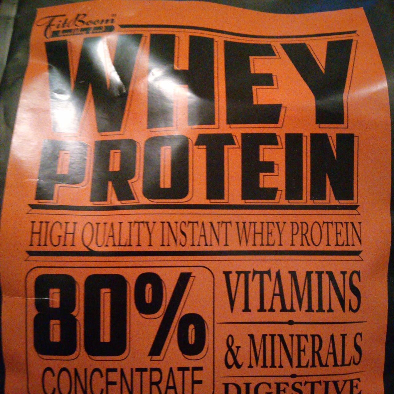 Fotografie - Whey Protein 80% perník FitBoom