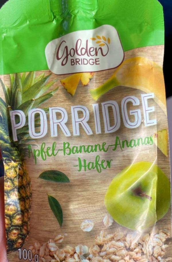 Fotografie - Porridge Apfel-Banane-Ananas Hafer Golden Bridge