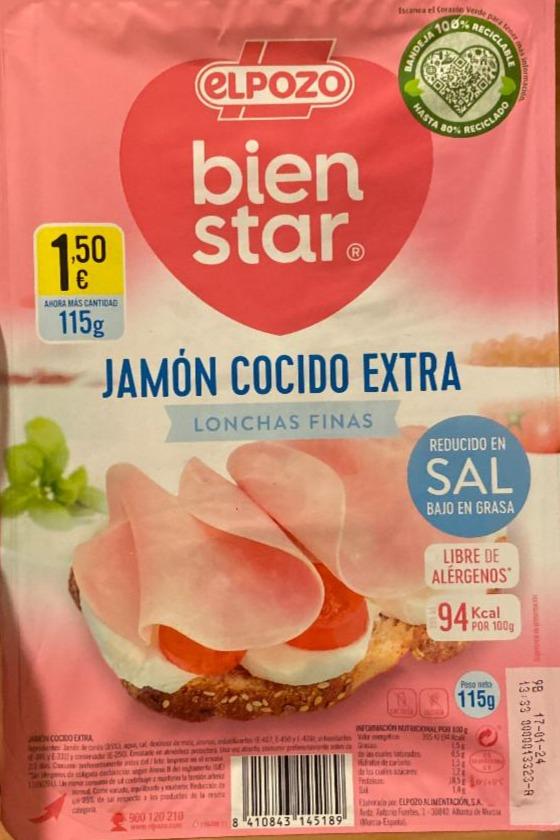Fotografie - bien star jamón cocido extra Elpozo