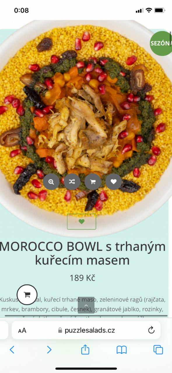 Fotografie - Morocco bowl s trhaným kuřecím Puzzle Salads