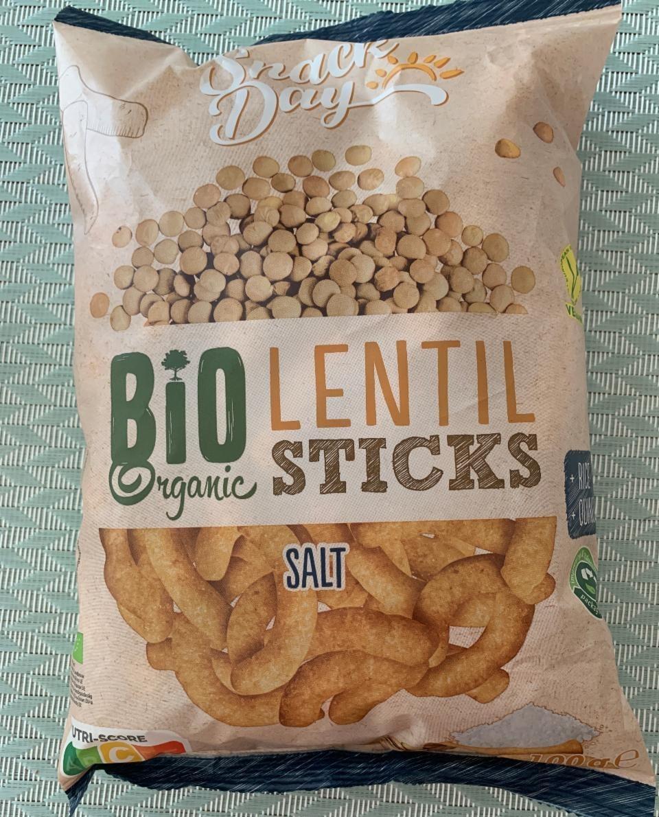 Fotografie - Bio Organic Lentil Sticks Salt Snack Day