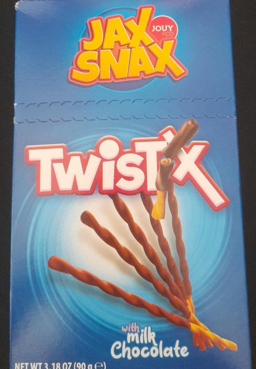 Fotografie - Jax Snax TwistiX with milk chocolate Jouy&CO