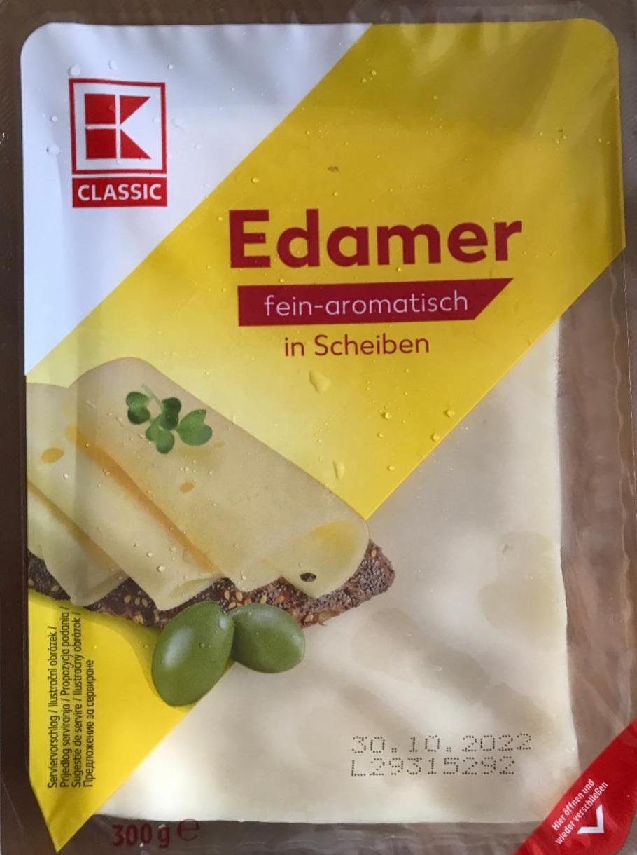 Fotografie - plátkový sýr Edamer Milbona