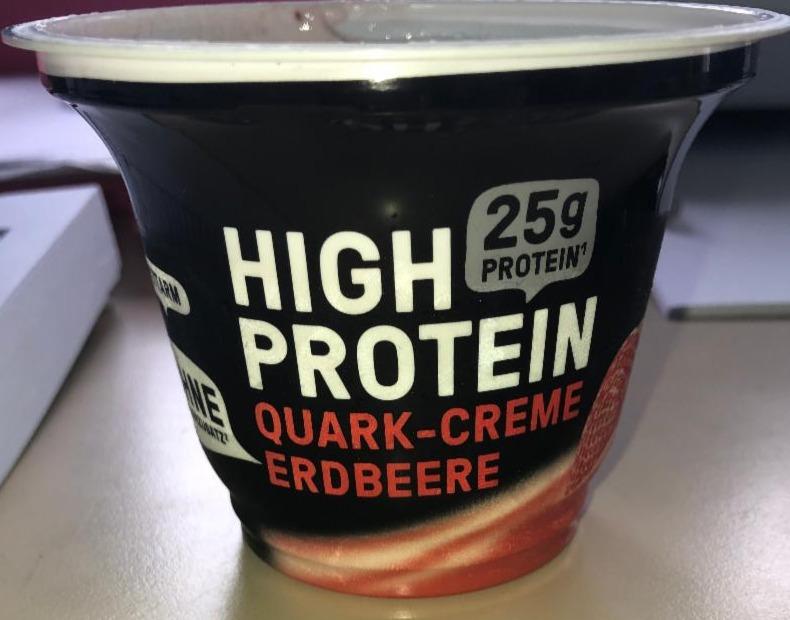 Fotografie - High protein Quark-Creme Erdbeere