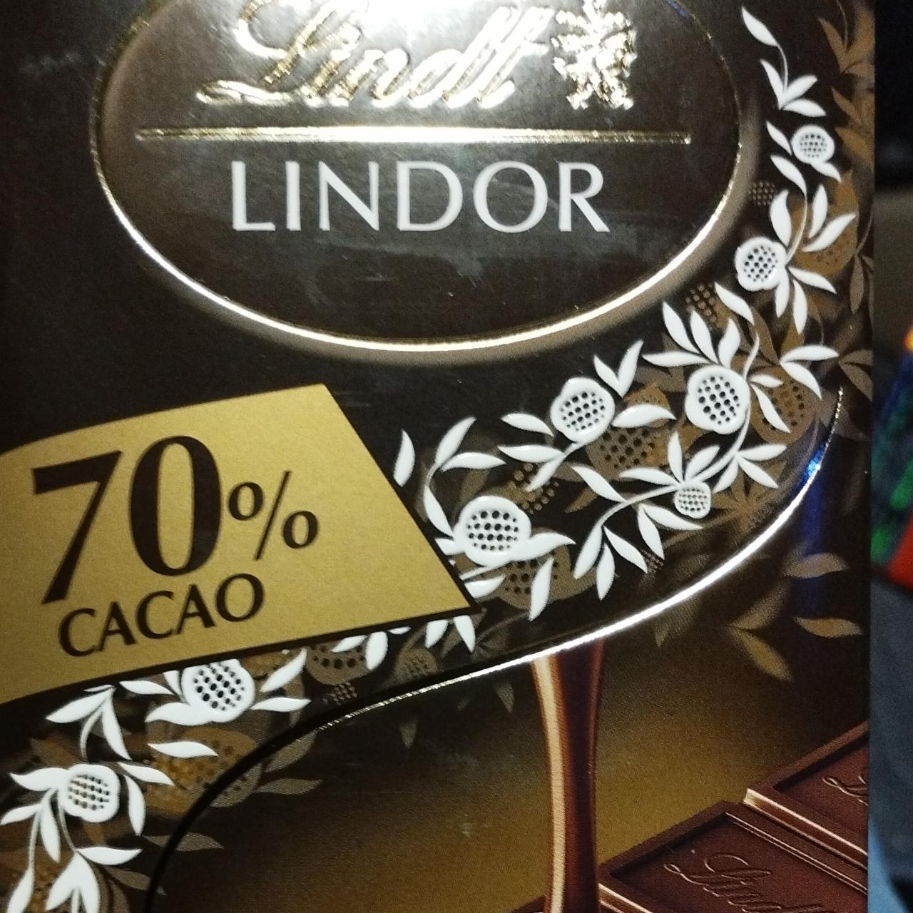 Fotografie - Lindor 70% Cacao extra dunkel Lindt