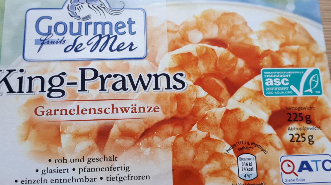 Fotografie - King-Prawns Garnelenschwänze - Gourmet fruits de Mer