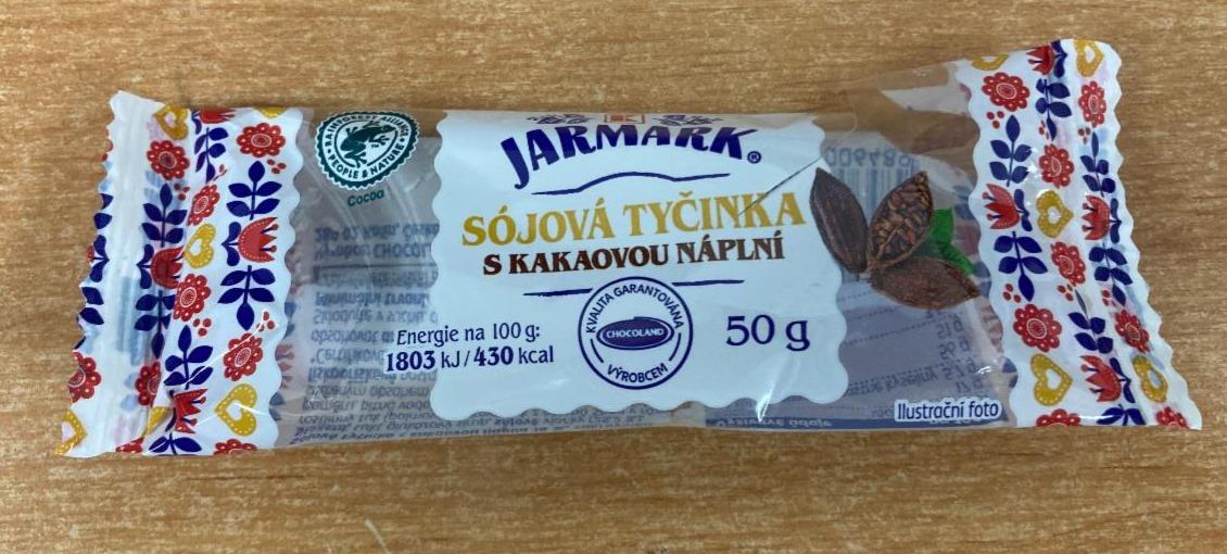 Fotografie - Sójová tyčinka s kakaovou náplní K-Jarmark