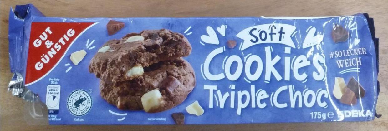 Fotografie - Soft Cookies Triple choc Gut & Günstig