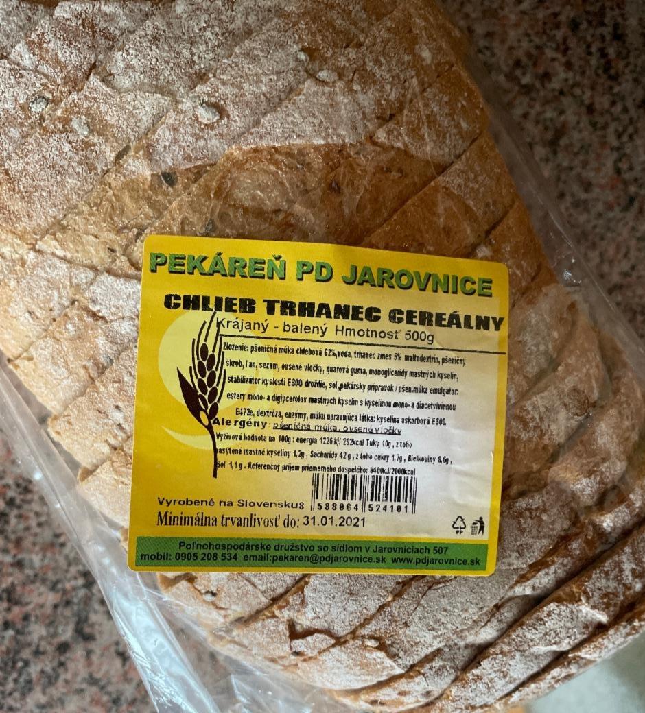 Fotografie - Chlieb trhanec cereálny Pekáreň PD Jarovnice