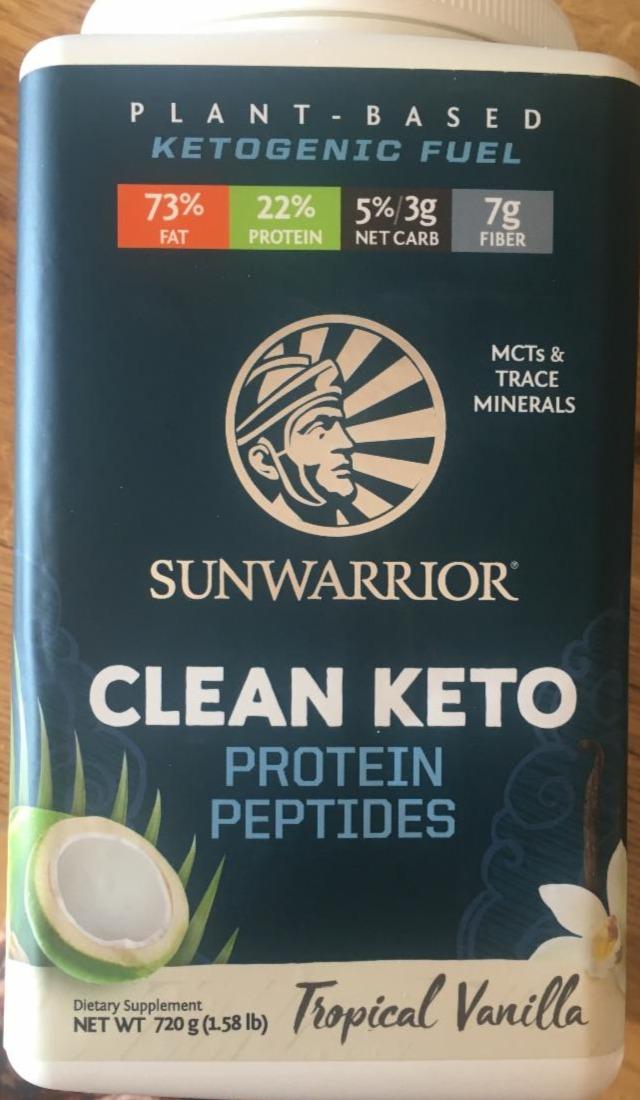 Fotografie - Clean Keto Protein Peptides Tropical Vanilla Sunwarrior