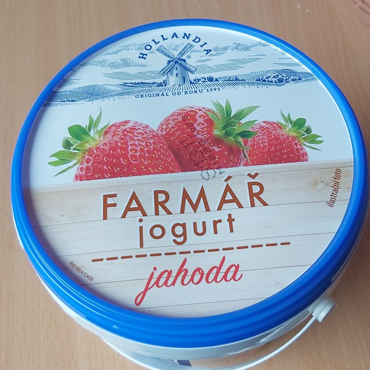 Fotografie - Farmář krémový jogurt jahoda 2,5 % Hollandia