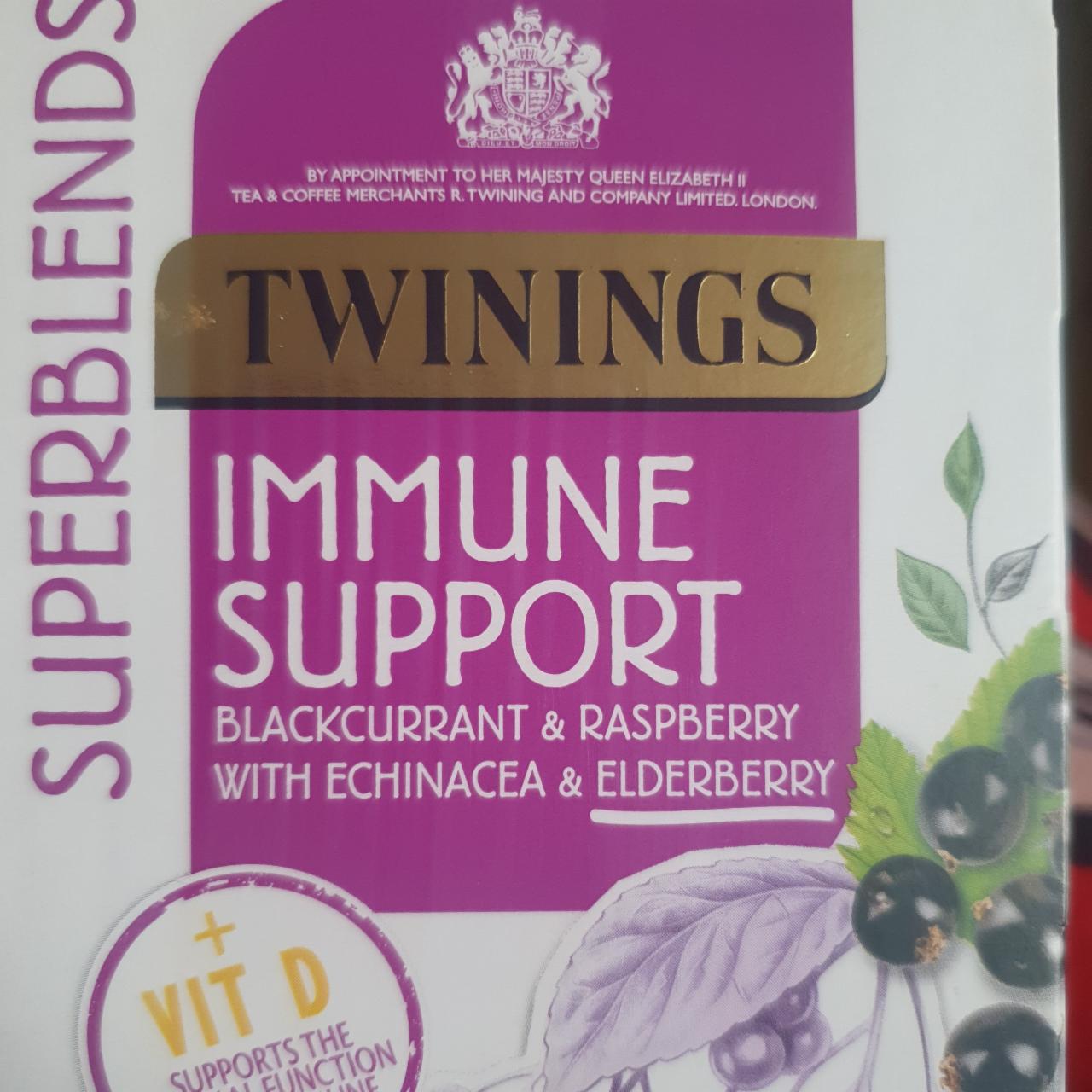 Fotografie - Immune support Blackcurrant & Raspberry with Echinacea & Elderberry Twinings